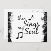 Carte Postale Puis chante mon âme (Devant / Derrière)