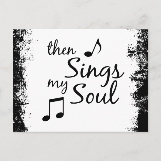 Carte Postale Puis chante mon âme (Devant)