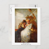 Carte Postale Puis Et Maintenant Par Francisco De Goya (Devant / Derrière)