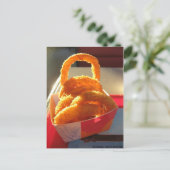 Carte Postale Puis-Je Avoir Des Anneaux D'Oignon Avec Ça ? (Debout devant)