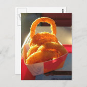 Carte Postale Puis-Je Avoir Des Anneaux D'Oignon Avec Ça ? (Devant / Derrière)