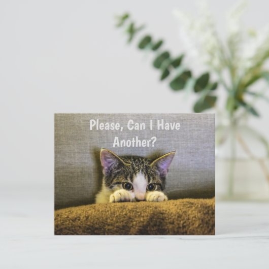 Carte Postale Puis-Je En Avoir Un Autre, S'Il Vous Plaît ? Funny (Debout devant)