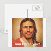 Carte Postale Puis-Je Vous Aider ? (Devant / Derrière)