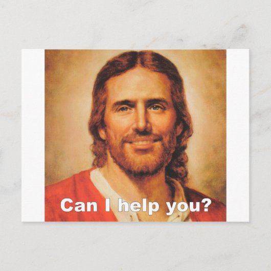 Carte Postale Puis-Je Vous Aider ? (Devant)
