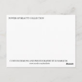 CARTE POSTALE PUISSANCE DE BEAUTÉ #1 (Dos)