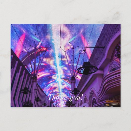 Carte Postale Puissance de Fremont Street (Devant)