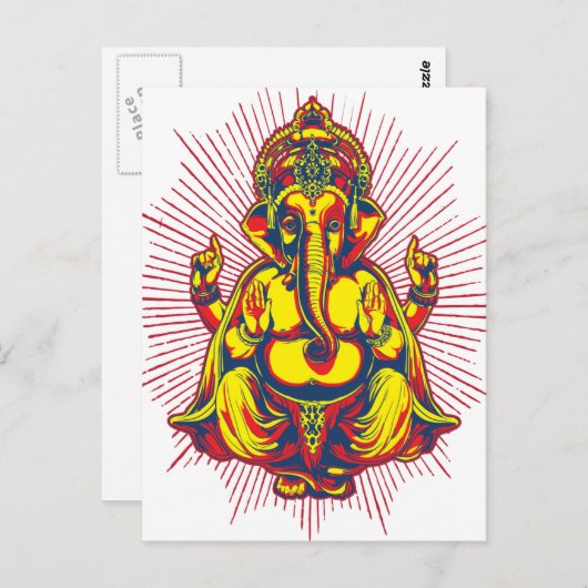 Carte Postale Puissance de Ganesh (Devant / Derrière)