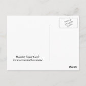 Carte Postale Puissance de hamster Noah, Puissance de hamster ! (Dos)