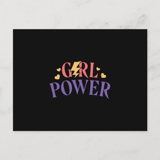 Carte Postale Puissance des filles (Devant)