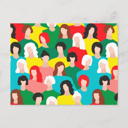 Carte Postale Puissance des filles (Devant)