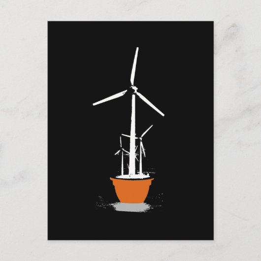 Carte Postale Puissance des fleurs éoliennes (Devant)