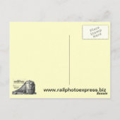 Carte Postale Puissance des trains modernes de la Pennsylvania R (Dos)