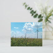 Carte Postale Puissance éolienne (Debout devant)
