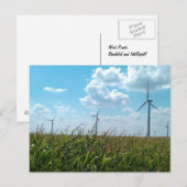 Carte Postale Puissance éolienne (Devant / Derrière)