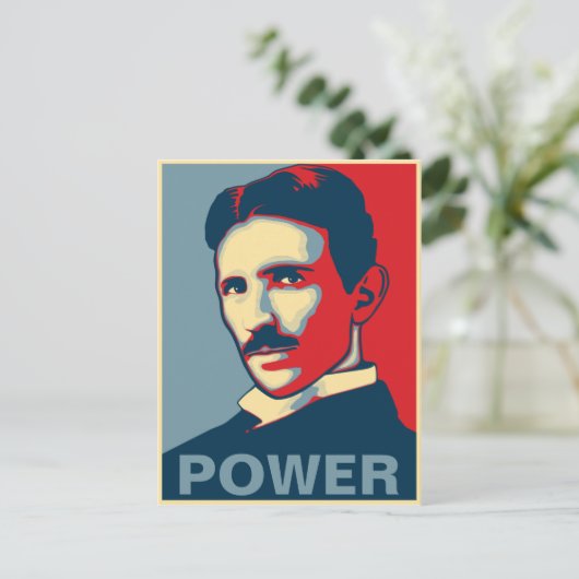 Carte Postale Puissance Tesla (Debout devant)
