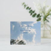 Carte Postale Puissant nuages blancs Nature (Debout devant)