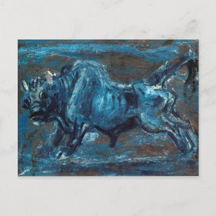 Carte Postale Puissant tableau "White Ox 4" de Lee Jung-seob