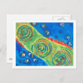 Carte Postale Puissante pieuvre (Devant / Derrière)