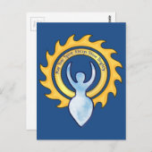 Carte Postale Puisse Ton Esprit Brillant La Déesse (Devant / Derrière)