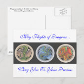 Carte Postale Puissent les vols de dragons... (Devant / Derrière)