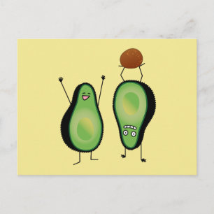 Carte Postale Puits vert encourageant drôle d'appui renversé