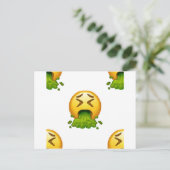 Carte Postale puking émoji (Debout devant)
