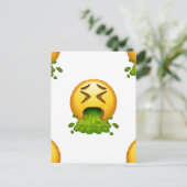 Carte Postale puking émoji (Debout devant)