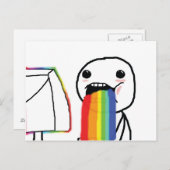 Carte Postale Puking Rainbows (Devant / Derrière)