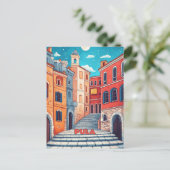 Carte Postale Pula Croatie Voyage (Debout devant)