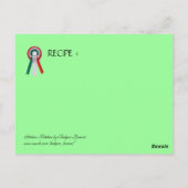 Carte Postale PULCINELLA ITALIAN KITCHEN PARTY Orange Recette (Dos)