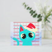 Carte Postale Pull Ugly Noël - Chat de Noël Drôle (Debout devant)