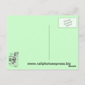 Carte Postale Pullman Sleeping Car pour les voyages en train d'u (Dos)