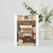 Carte Postale Pullman wagon restaurant dans le train 1894 (Debout devant)