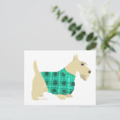 Carte Postale Pullover pour Scottish Terrier roux (Debout devant)