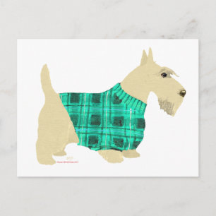 Carte Postale Pullover pour Scottish Terrier roux