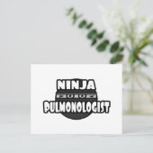 Carte Postale Pulmonologue Ninja (Debout devant)