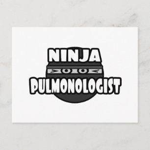 Carte Postale Pulmonologue Ninja