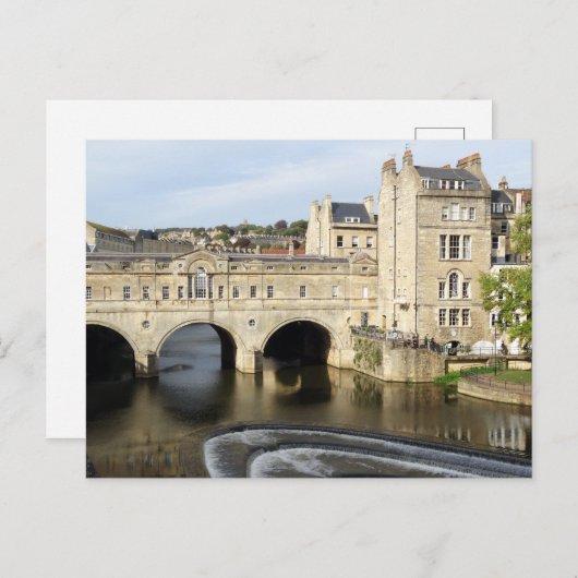 Carte Postale Pulteney Bridge et River Avon, Bath, Angleterre (Devant / Derrière)