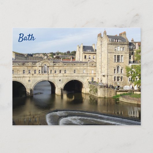 Carte Postale Pulteney Bridge et River Avon, Bath, Angleterre (Devant)