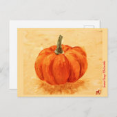Carte Postale Pumkin for Autumn (Devant / Derrière)