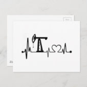 Carte Postale Pump Jack Heartbeat (Devant / Derrière)
