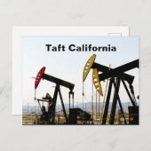Carte Postale Pumpjacks en Californie du Taft (Devant / Derrière)