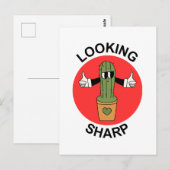 Carte Postale Pun de cactus qui a de l'allure (Devant / Derrière)