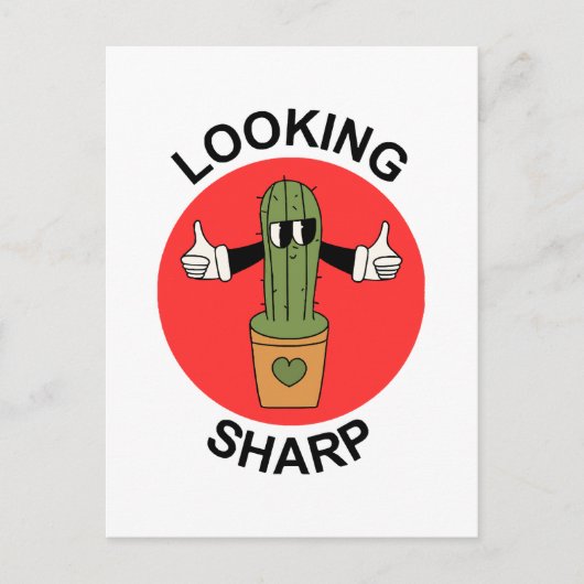 Carte Postale Pun de cactus qui a de l'allure (Devant)