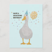 Carte Postale Pun de canard de fête : Joyeux anniversaire de coi (Devant)