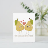 Carte Postale Pun de fruits : On fait une jolie poire (Debout devant)