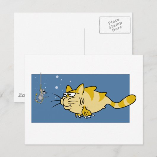 Carte Postale Pun de poisson (Devant / Derrière)