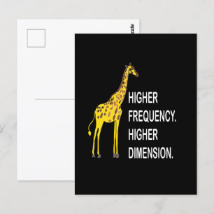 Carte Postale Punaiserie de girafe amusante