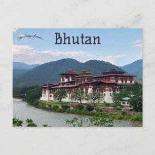 Carte Postale Punakha Dzong Bhoutan