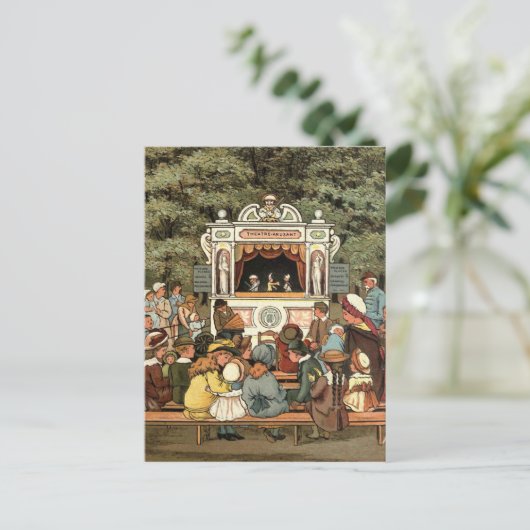 Carte Postale Punch et Judy Puppet Show" (Debout devant)
